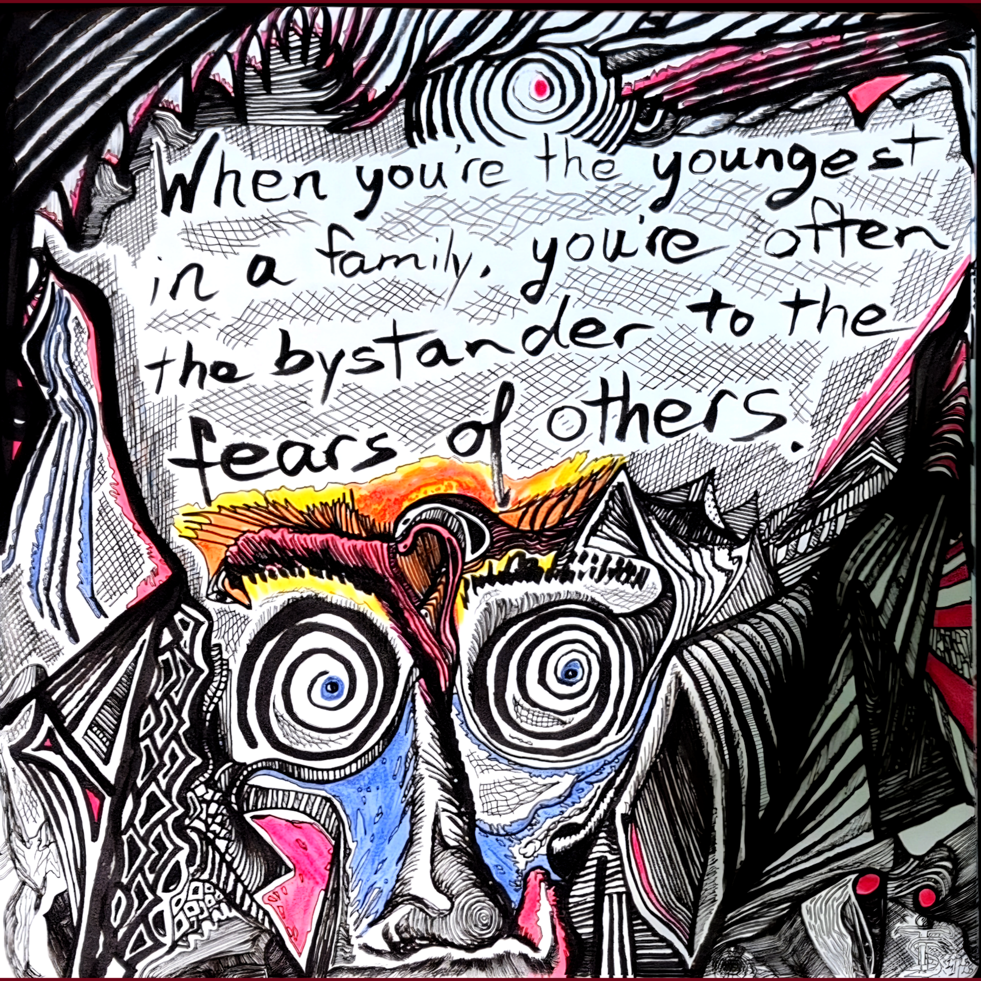 The feathered flutter visceral churning forget to breathe remember release.